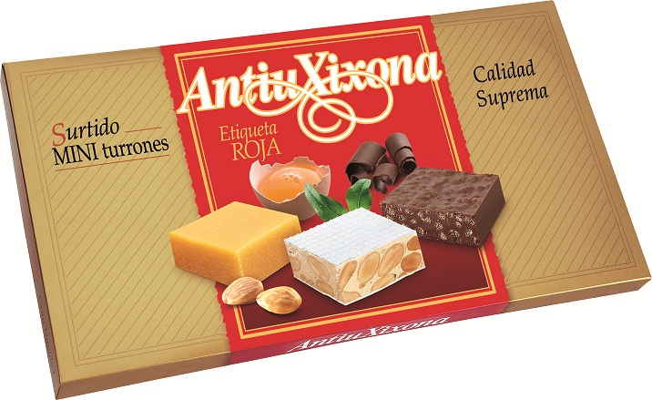 Surtido de mini turrones Calidad Suprema Etiqueta Roja (150 g) - Antiu Xixona